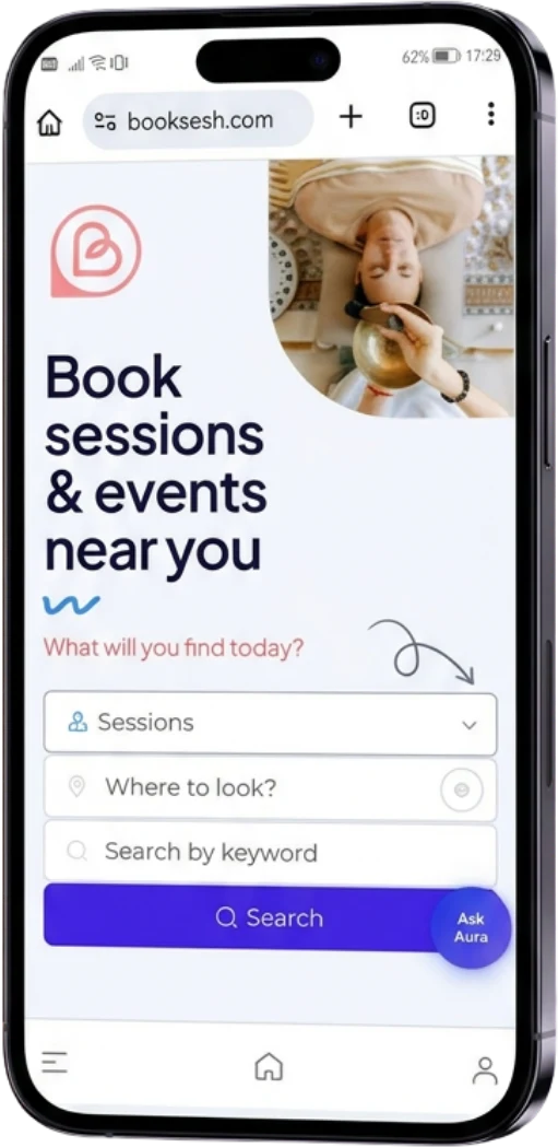 BookSesh booking app for wellness practitioners